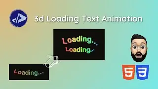 Loading Page Animation | Customized Dev | Create a 3d Loading Text Animation using HTML & CSS