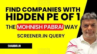 Stocks with Hidden PE of 1 - The Mohnish Pabrai Way of Investing