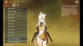 Ningguang voice-over: More About Ningguang: I  (Genshin Impact eng)