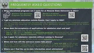 Info Session about Admission and Application Procedures for International Students in 2021
