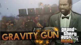 GTA 5 Gravity Gun Mod Showcase - Pick People Up and Throw Them! (GTA 5 Mods)
