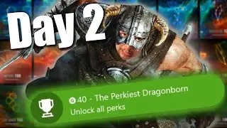 Leveling up EVERY Skill to 100 in Skyrim (Max Level!!! (Day 2)
