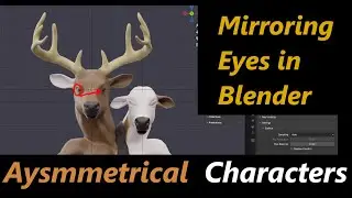 Mirror Eyes and other Parts in Asymmetrical Characters | Blender Quick Tip Tutorial