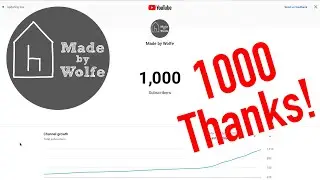 1000 Subscribers:  THANK YOU!