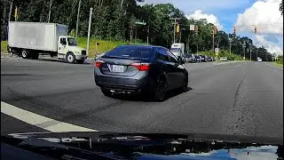 Dashcam: 55 MPH Rear-End Near Miss