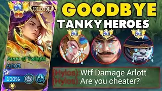 GLOBAL ARLOTT SECRET TRICK TO DOMINATE TANKY ENEMIES!!🔥ARLOTT BEST BUILD 2024