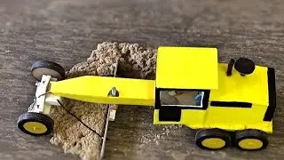 RC Grader making, Rc tractor road cleaner and construction DIY