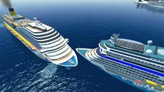 Costa Venezia VS AIDAperla | Cruise Ship Handling