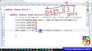 How to use List and ArrayList to display elements of a list with for and foreach in JAVA