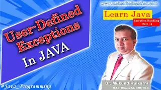 User defined Exceptions | Customized Exception | Programmer's Exception | Exception Handling Part 8