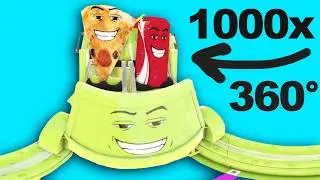 1000x Speed Gegagedigedagedago Roller Coaster Meme in 360° VR