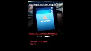 Nokia TA-1139 App Menu Not Work After Flash Fix