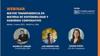 Webinar: MAYOR TRANSPARENCIA EN MATERIA DE SOSTENIBILIDAD Y GOBIERNO CORPORATIVO
