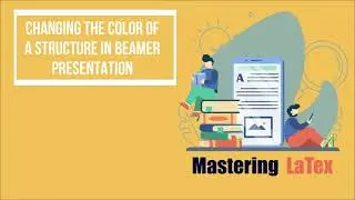 Changing the color of a structure in beamer slides