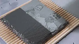 LaserPecker 4 Photo Engraving On Slate