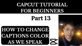 How To Change Captions Color As We Speak Using Capcut - Full Capcut Tutorial Part 13