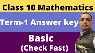 Answer key of maths basic class 10 || marking scheme of class 10 maths 2021