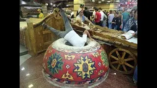 Գնթունիկ,  Making Bread at Gntunik , Aparan, Armenia Гнтуник  Апаран