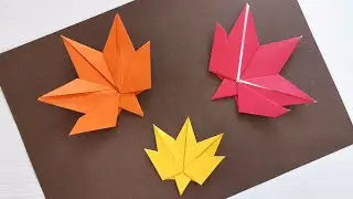 How to make origami maple leaf | Autumn paper folding