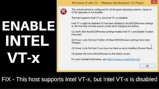 Vmware Vt-x error Fix 2023
