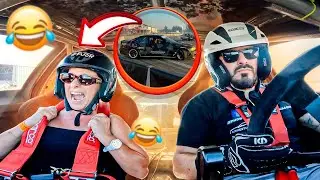REAÇÃO DA MINHA MÃE NO CARRO DE DRIFT !!!