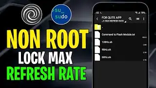 Non Root | Lock Max Refresh Rate For Smooth Gaming