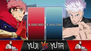 Yuji VS Yuta POWER LEVELS 🔥 (JUJUTSU KAISEN Power Levels)
