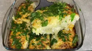 Очень Сочный и вкусный Минтай с картошкой в духовке !!!