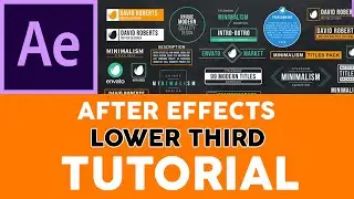 After Effects Tutorial - Create Lower Third in After Effects - 2020