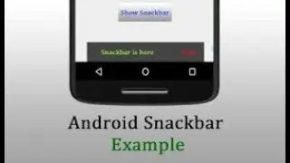 56. Create a Snackbar Using CoordinatorLayout