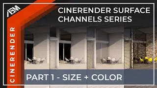 CineRender Surface Settings Series Part 1 Size and Color Channel in ARCHICAD