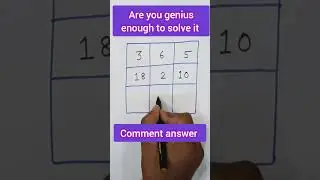puzzle for genius only #mathpuzzle #canyousolve #youtubeshorts #math #shorts #viral