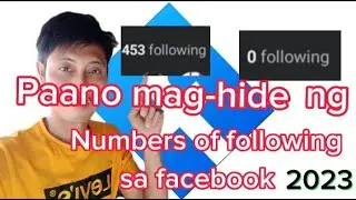 PAANO MAG-HIDE OR GAWING ZERO ANG NUMBERS OF FOLLOWING SA ATING FACEBOOK ACCOUNT 2023!