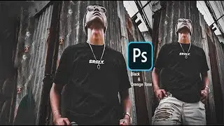 Photoshop cc | Black & Orenge Coloure Grading | Urban Black & Orenge Coloure in photoshop