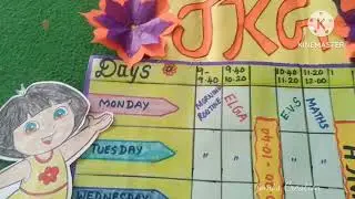 how to make timetable for school/DIY timetable /Primary school timetable