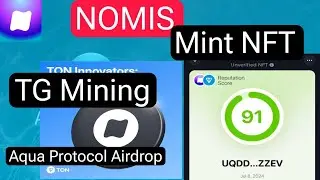 Nomis nft mint | how to mint nomis score nft | aqua protocol nomis task and nft mint | nomis farming