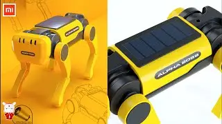 Xiaomi Solar Electric Mechanical Dog Children Assembly Science Tech Bionic Smart Robot Dog.