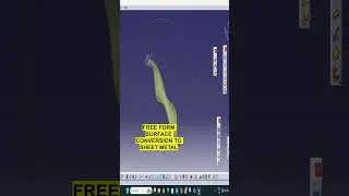 Free Form Surface conversion to sheet metal
