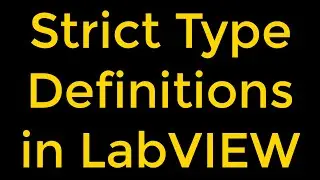 Strict Type Definitions in LabVIEW