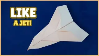 How to Make a Paper Airplane That Flies Like a Jet - Origami Paper Plane