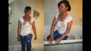 Natalia – Funny Entertainment: Bathing in Leggings, Pumps and… mud! - 