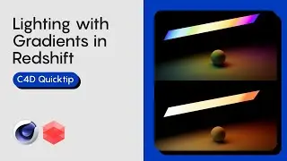 Using gradients to add colours to your lights | Beginner | Cinema 4D | Redshift