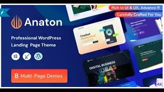 Anaton   SaaS Landing Page WordPress Theme 