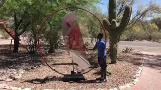 Sculpture Windy Day