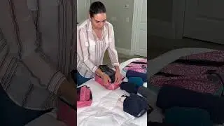 How to pack a 22” carry on luggage using a collapsible 4-Wheel Spinner suitcase. #travelhacks #pack