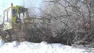 Работающий мульчер