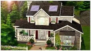 ECO FARMHOUSE 🏡 Aveline's Shell Challenge || The Sims 4: Speed Build (No CC)