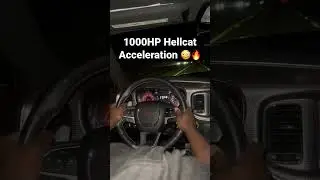 1000HP Hellcat Acceleration 😳🔥 