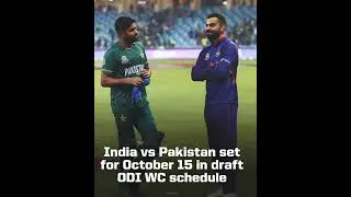 India Vs Pakistan 15, October World Cup Match