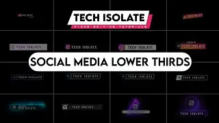 😯 Vera Level Social Media Lower Third 👌| All Type Of Trending Lower Thirds 🤩 | Tech Isolate | Tamil